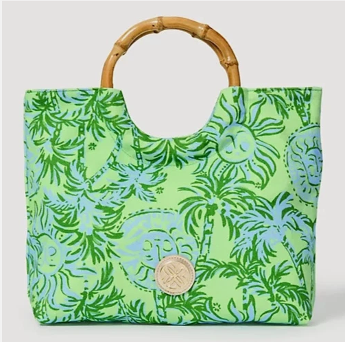 Lilly Pultizer Bamboo Handbag