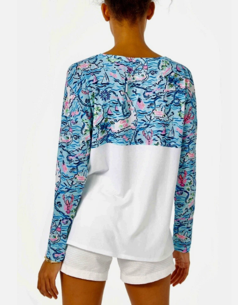 Lilly Pultizer Finn Long Sleeve Top - Size Large