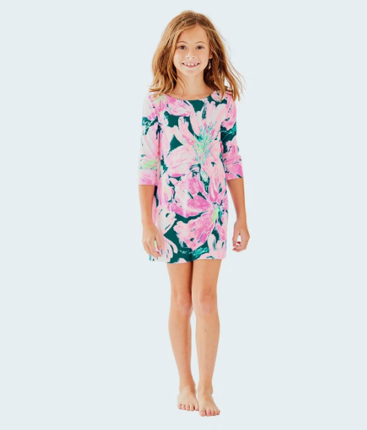 Lilly Pulitzer Girls UPF 50+Mini Sophie Dress - Size X-Large