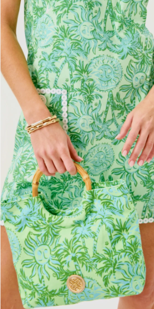 Lilly Pultizer Bamboo Handbag