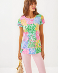 Lilly Pultizer Etta Sccop Neck Shirt - Size Large