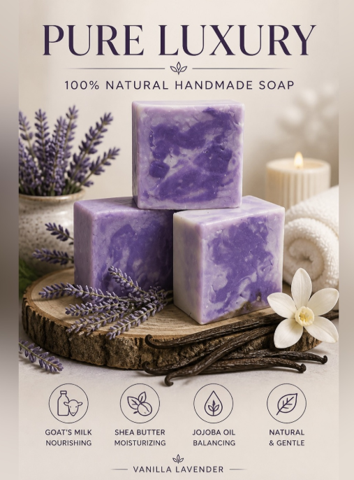 Lavendar Vanilla Goat's Milk Soap
