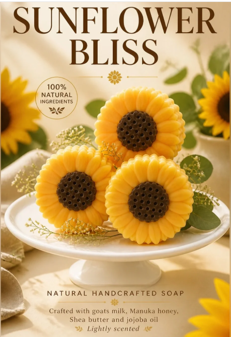 Sunflower Bliss Goat's Milk & Honey Soap